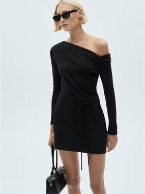 MANGO ASYMMETRICAL COMBINED DRESS